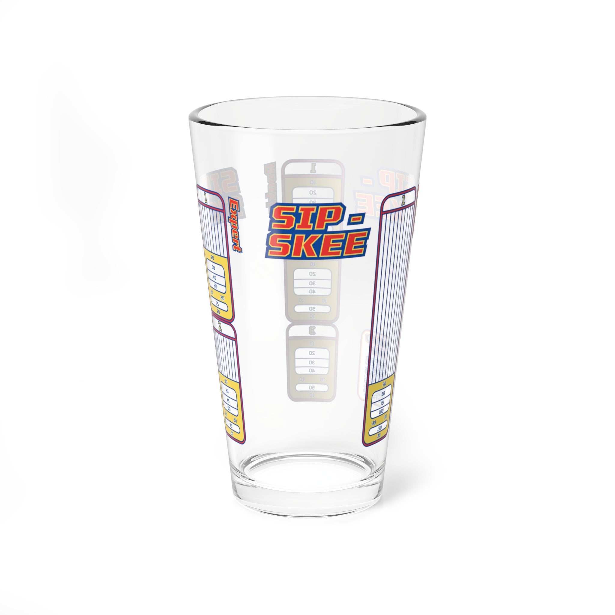 Sip-Skee Original 2.0: Drinking Game Pint Glass