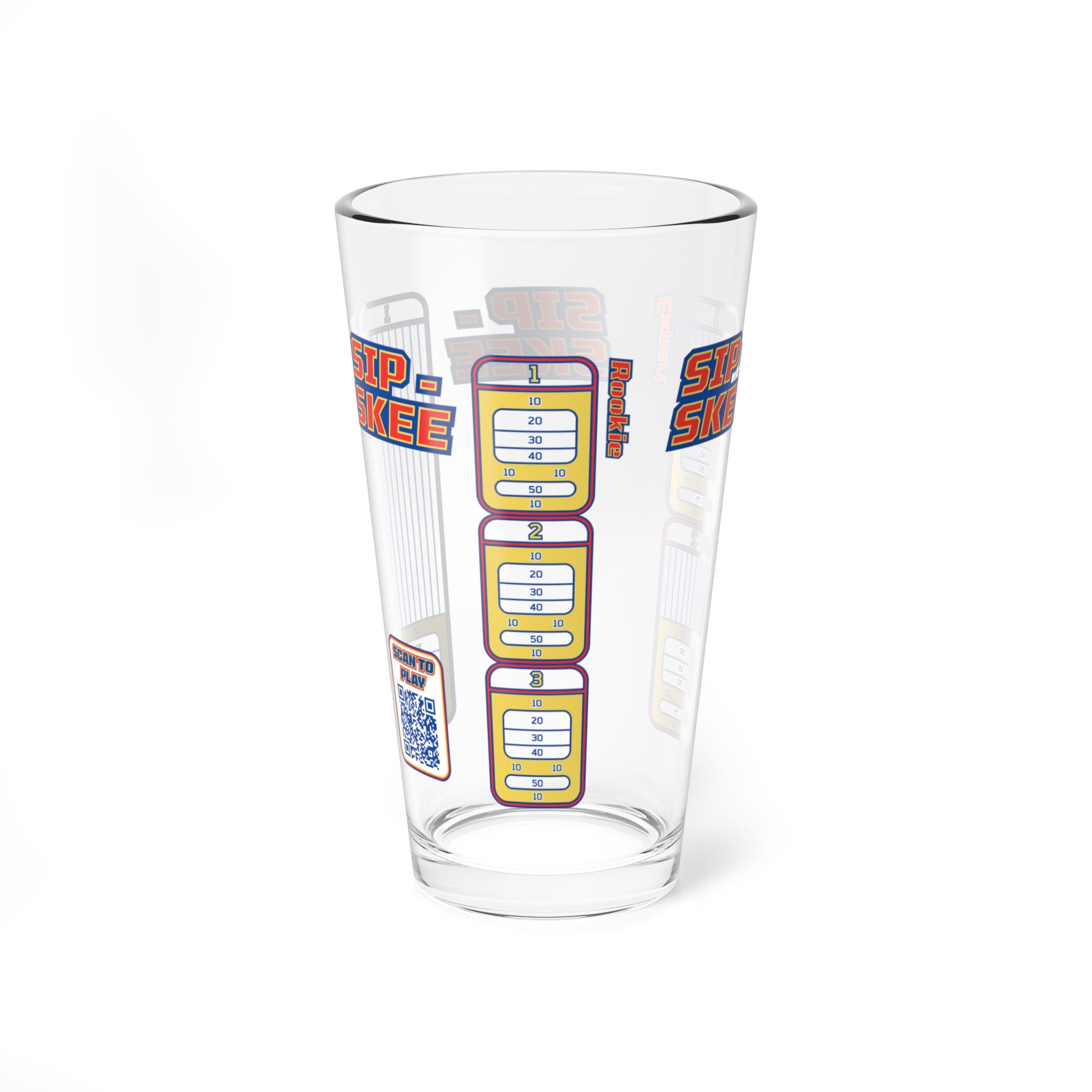 Sip-Skee Original 2.0: Drinking Game Pint Glass
