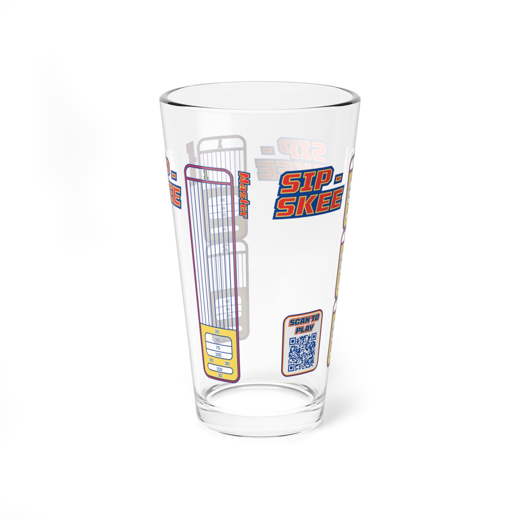 Sip-Skee Original 2.0: Drinking Game Pint Glass