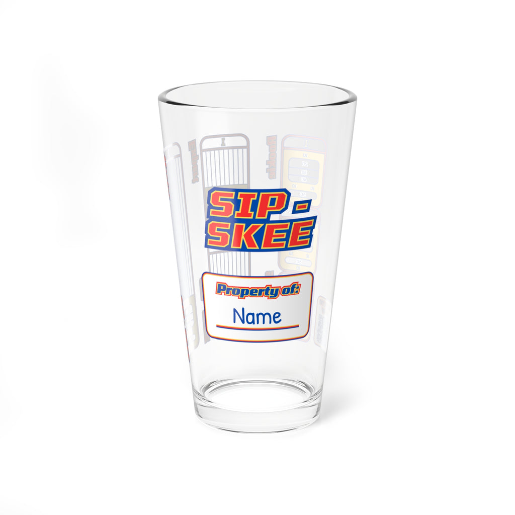 Sip-Skee Original 2.0 Personalized: Drinking Game Pint Glass