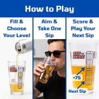Sip-Skee Original 2.0: Drinking Game Pint Glass