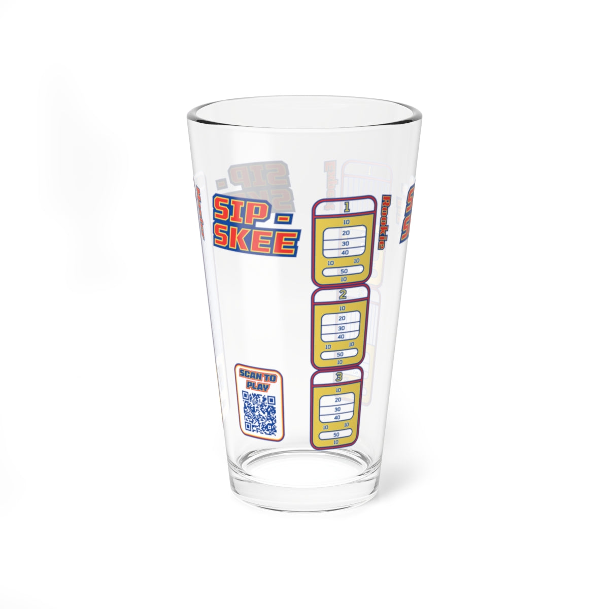 Sip-Skee Original 2.0: Drinking Game Pint Glass