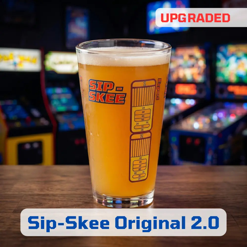 Sip-Skee Original 2.0: Drinking Game Pint Glass